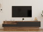 Hanah Home Soporte para TV Asır Pino Atlántico y Antracita